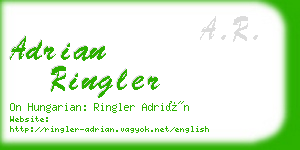 adrian ringler business card